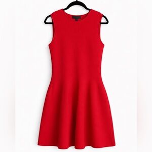 Zara Vibrant Red Bubble Hem Mini Dresss